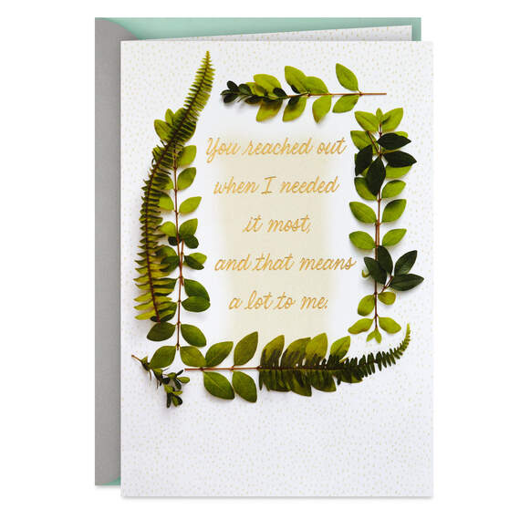 Your Caring Means a Lot Sympathy Thank-You Card