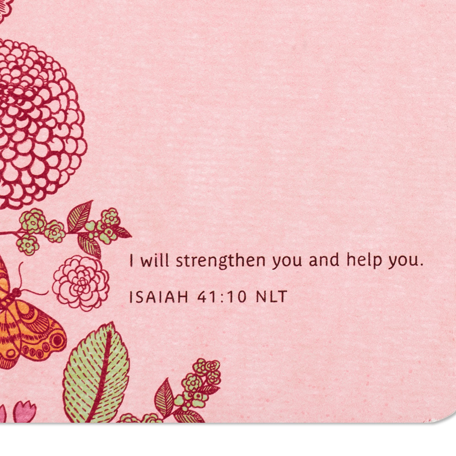 Butterfly and Flowers Religious Mother's Day Card scripture image number 3