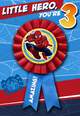 Spider-Man 3rd Birthday Card With Wearable Ribbon, , large image number 1