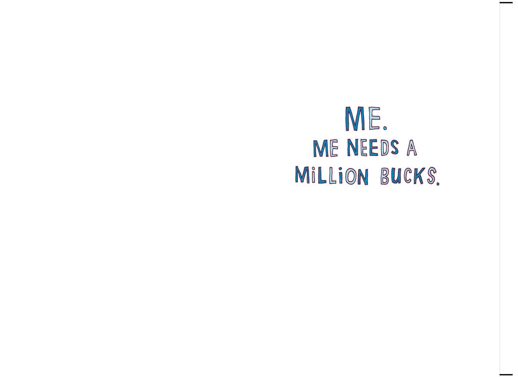 Million Bucks Funny Birthday Card for Brother