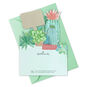 Potted Cactus and Succulents Blank Thank You Notes card back with envelope image number 6