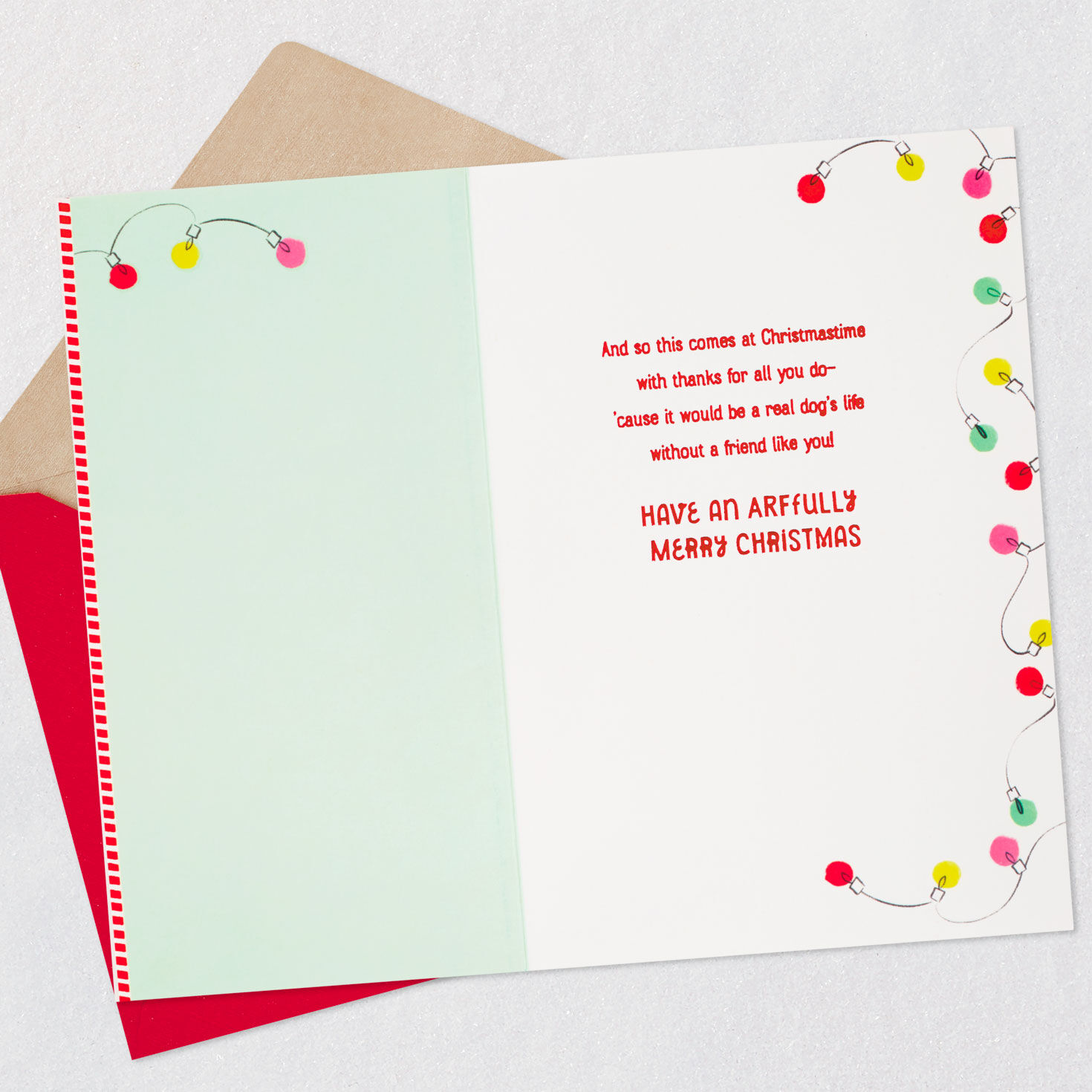 Thanks for All You Do Christmas Card From the Dog for only USD 3.99 | Hallmark
