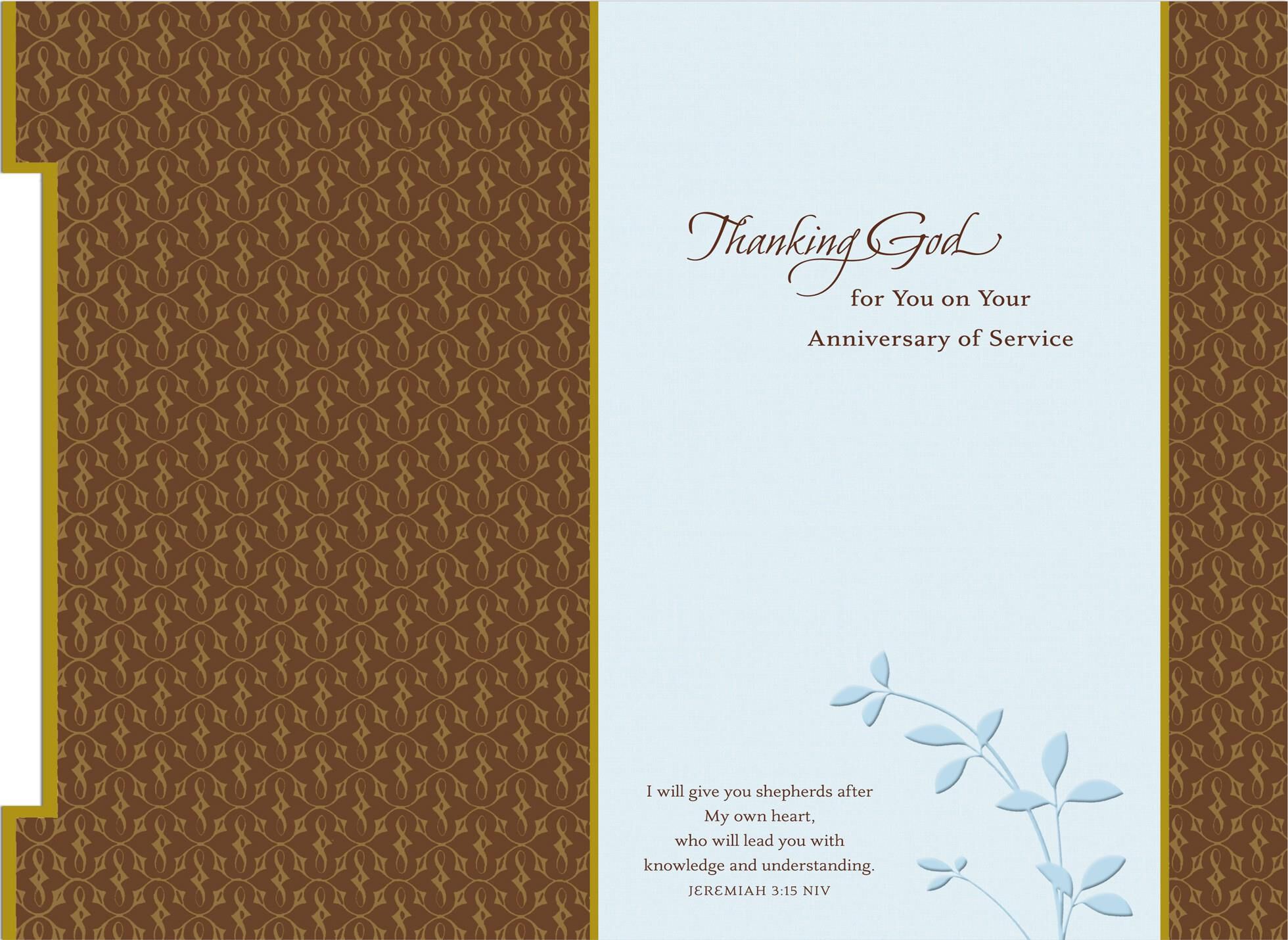 You're a Blessing, Pastor Anniversary Card