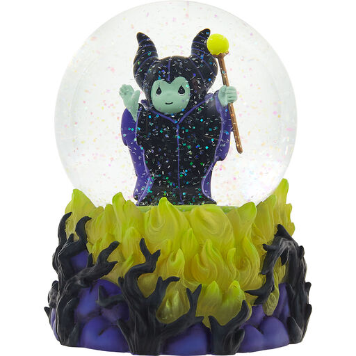 Precious Moments Disney Maleficent Musical Snow Globe, 5.7", 