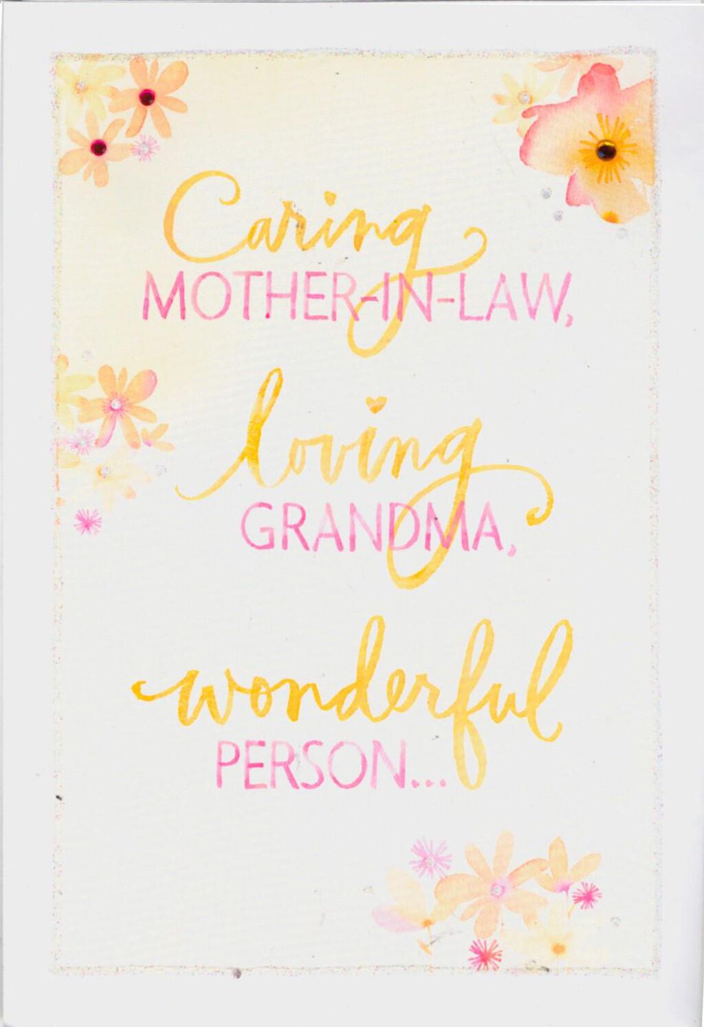 Mother In Law Birthday Card
