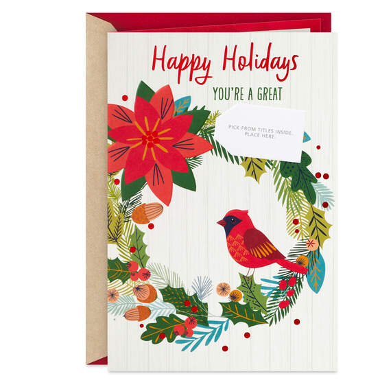 You're Appreciated Customizable Holiday Card With Service Provider Stickers
