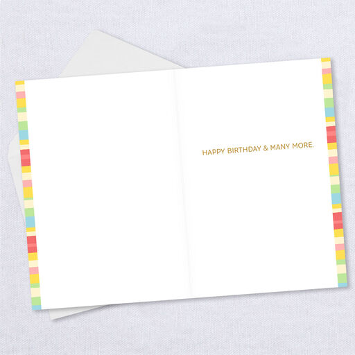 Personalized Custom Number Cake Milestone Birthday Card, 