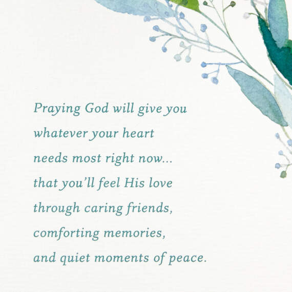 Whatever Your Heart Needs Most Religious Sympathy Card, , large image number 2