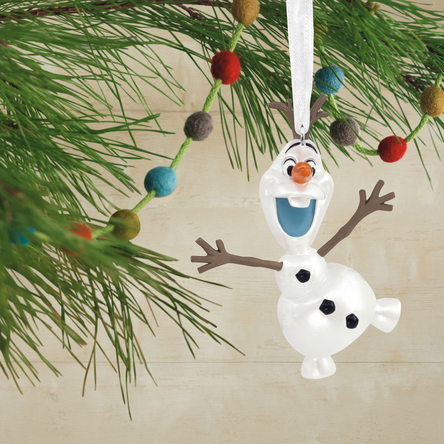 Disney Frozen 2 Olaf Christmas Ornament hanging on tree image number 2