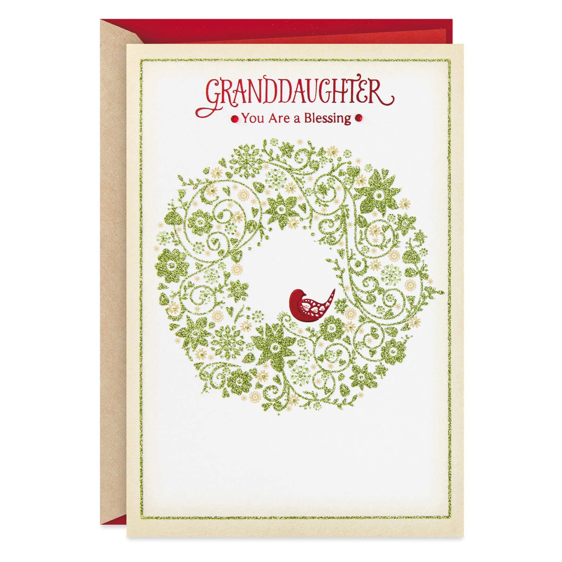Granddaughter, You Are a Blessing Christmas Card - Greeting Cards