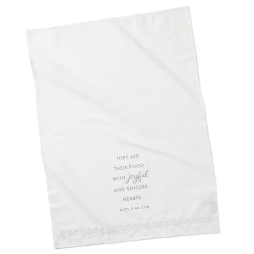 DaySpring Candace Cameron Bure Joyful Hearts Tea Towel, 