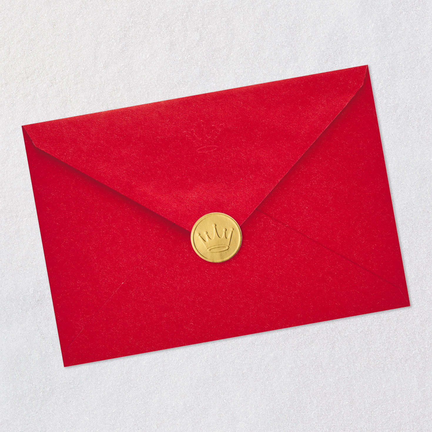 Snowman on Blue Christmas Card for Great-Grandson Envelope Back with Seal image number 7