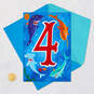 Fin-tastic Four Sharks 4th Birthday Card With Stickers, , large image number 6