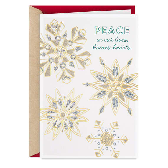DaySpring Candace Cameron Bure Peace in Our Lives Religious Christmas Card, , large image number 1