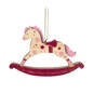Baby Girl's First Christmas Rocking Horse 2024 Wood Ornament, , large image number 6