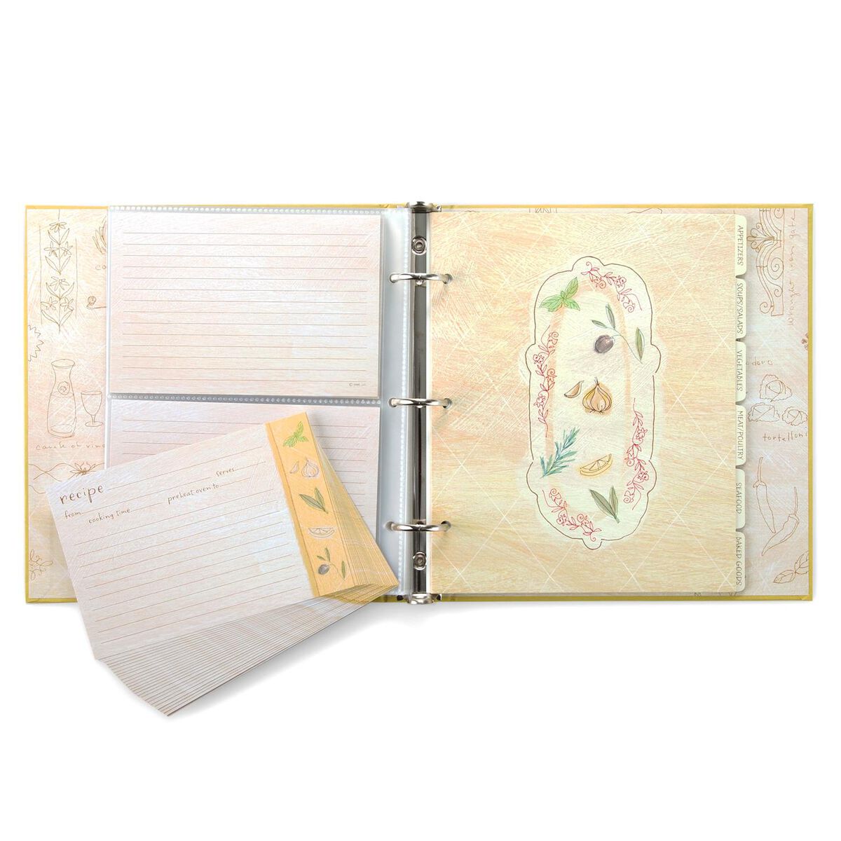 Dolce Vita Recipe Card Organizer Binder Recipe Organizers Hallmark