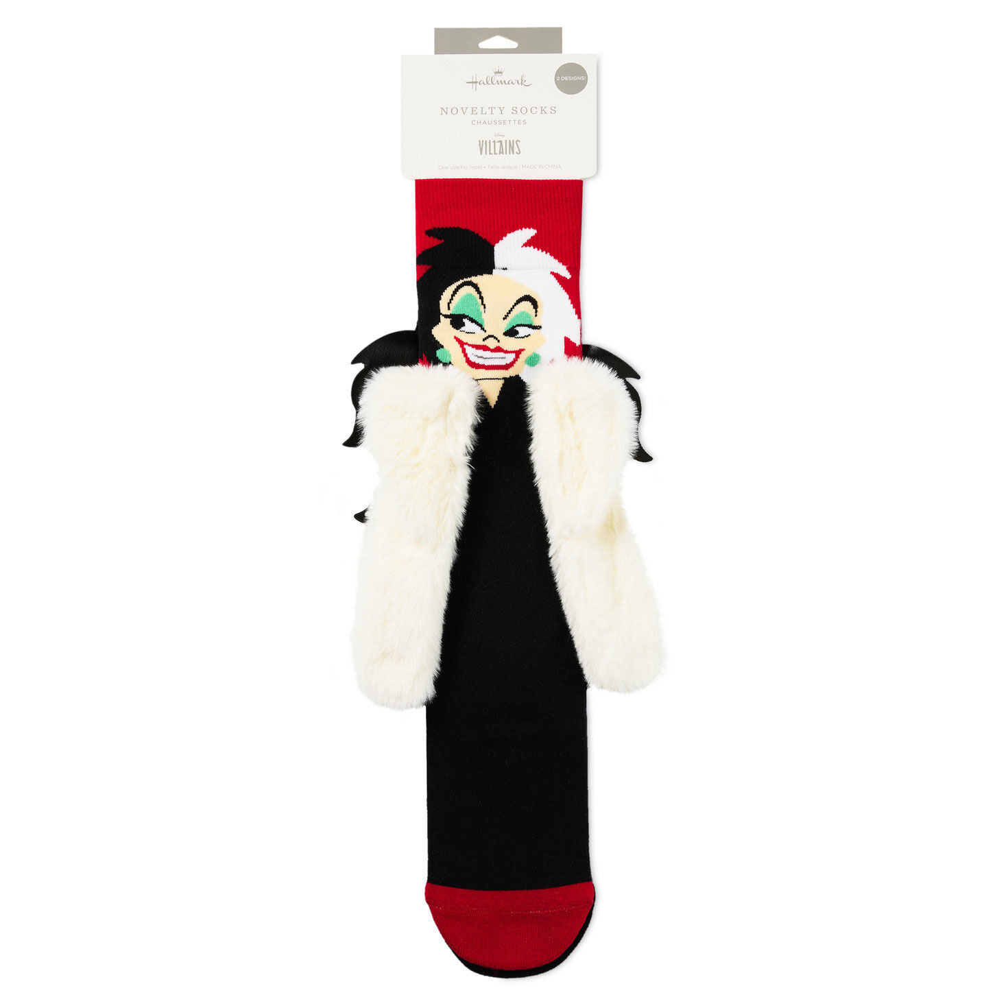 Disney Villains Maleficent and Cruella De Vil Novelty Socks for only USD 24.99 | Hallmark