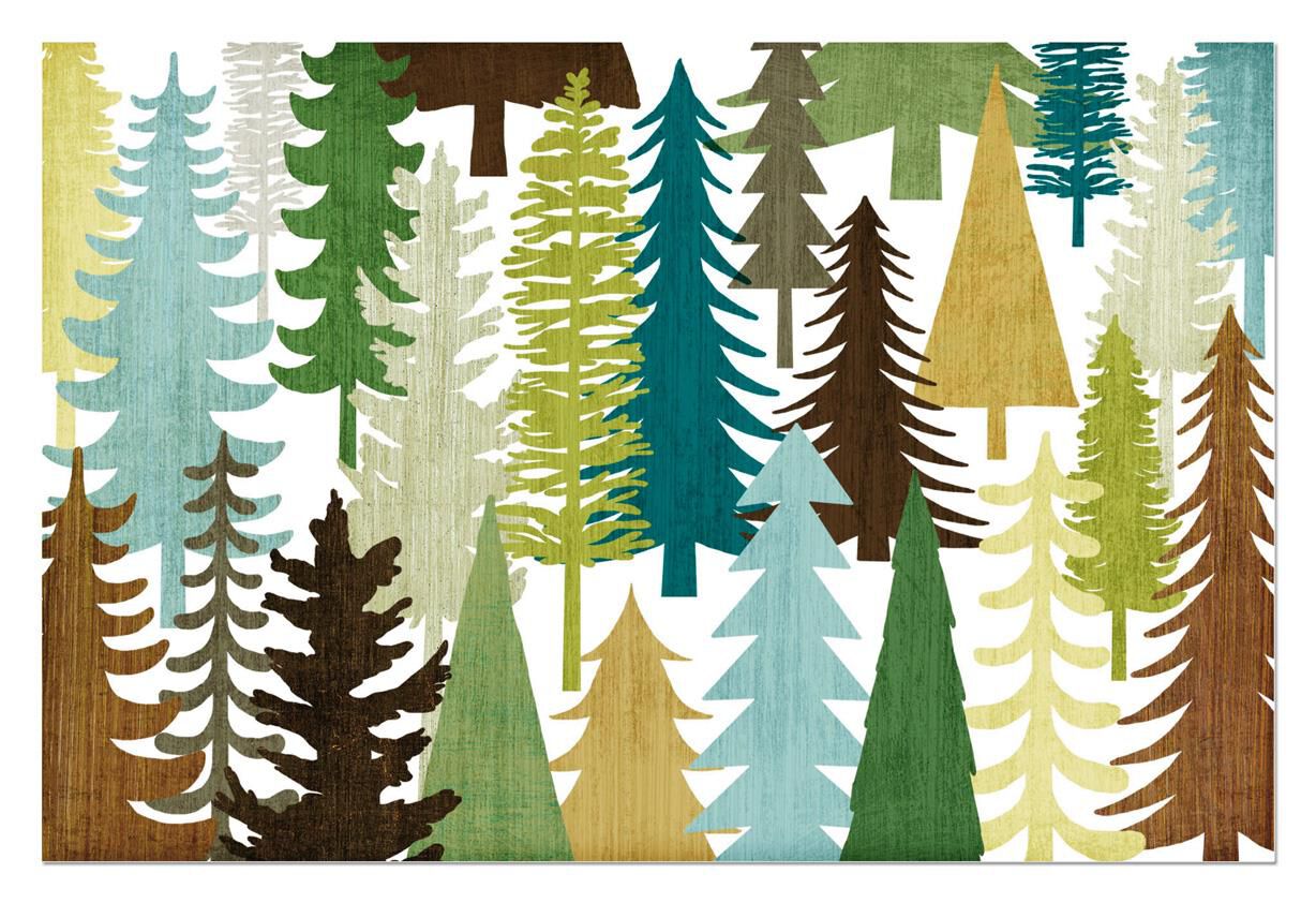 Woodland Trees Father's Day Card From Us