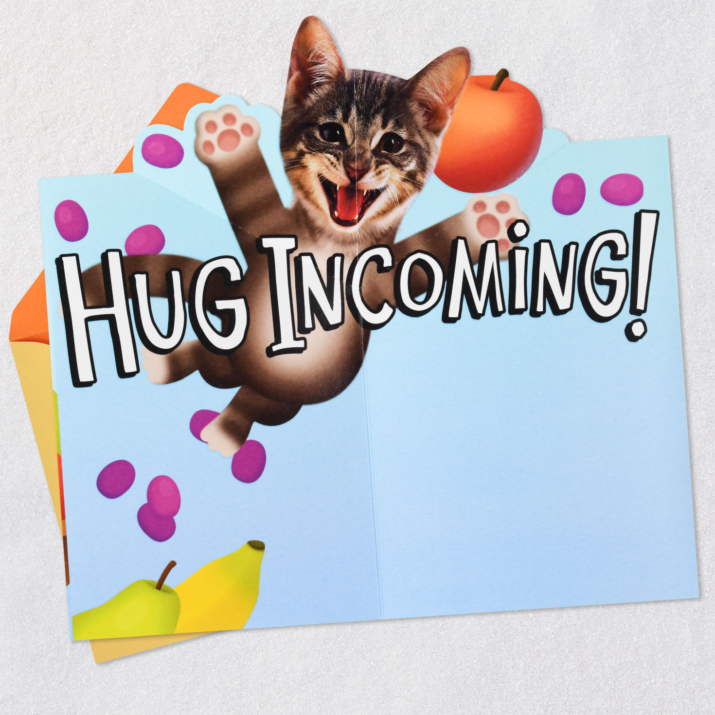 Pop-Up Hugging Cat Funny Encouragement Card Sentiment image number 2