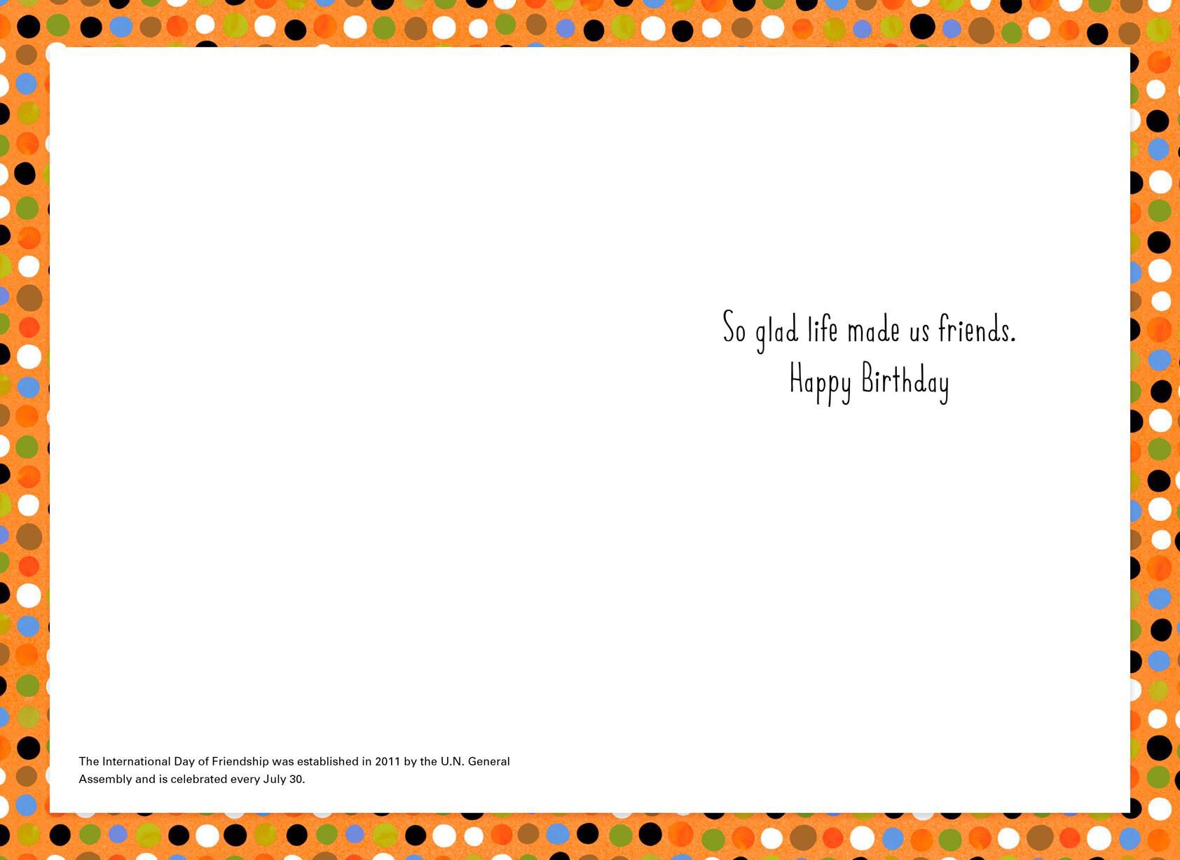 Pet Pyramid Birthday Card for Friend