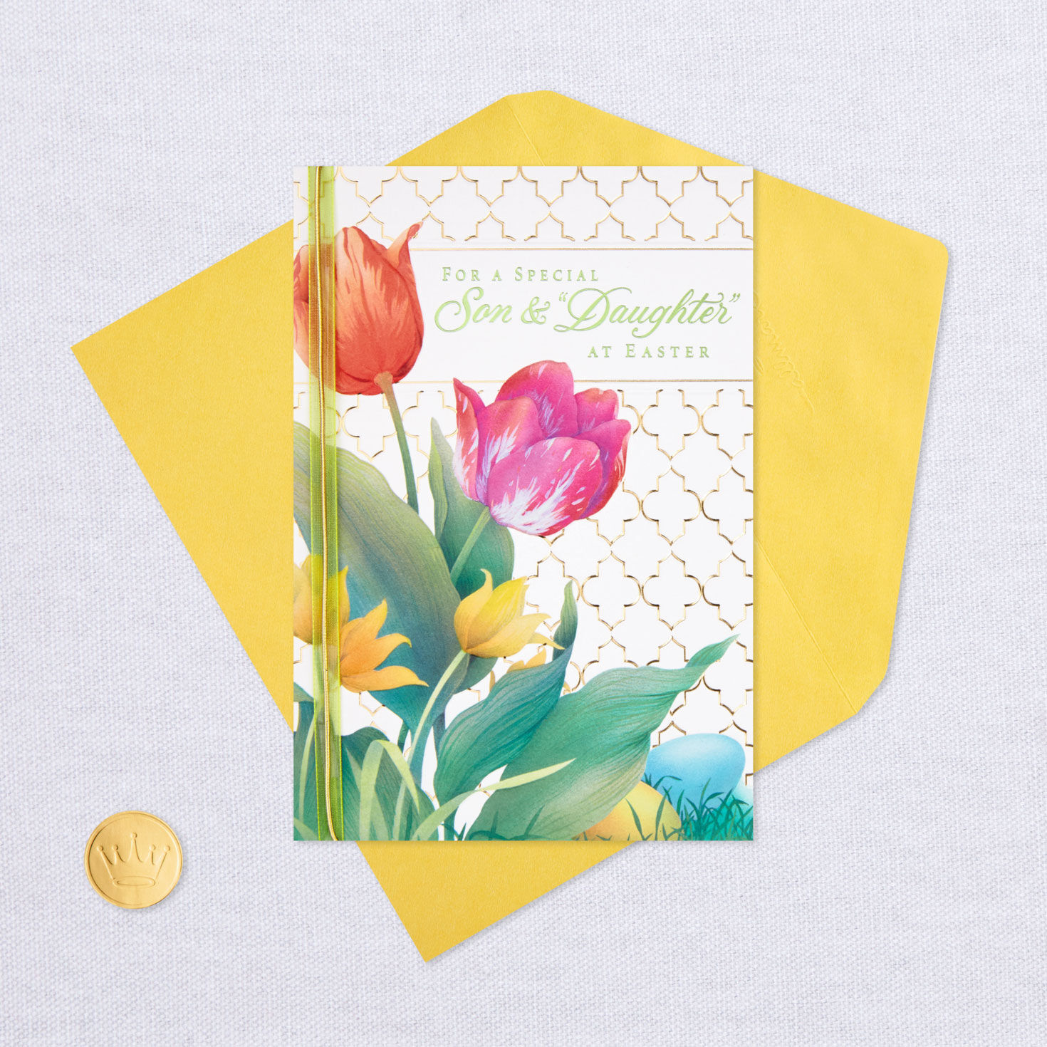 Laughter, Love and Joy Easter Card for Son and Daughter-in-Law, , large image number 5