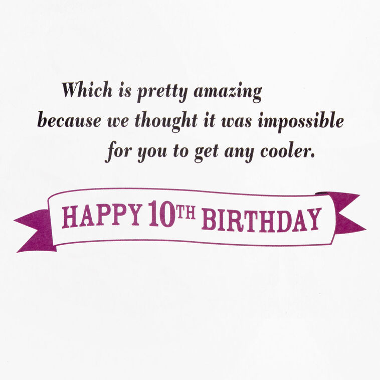 Same Lovable You 10th Birthday Card, , large image number 2