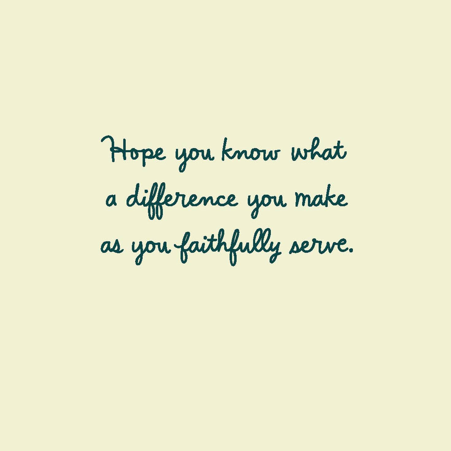 Leaves and Teal Religious Clergy Appreciation Card sentiment image number 2