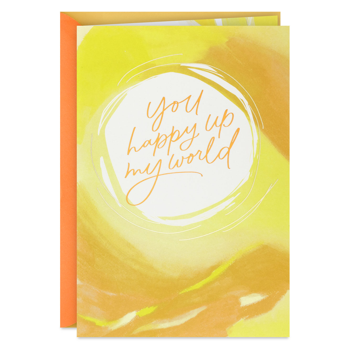 You Happy Up My World Birthday Card
