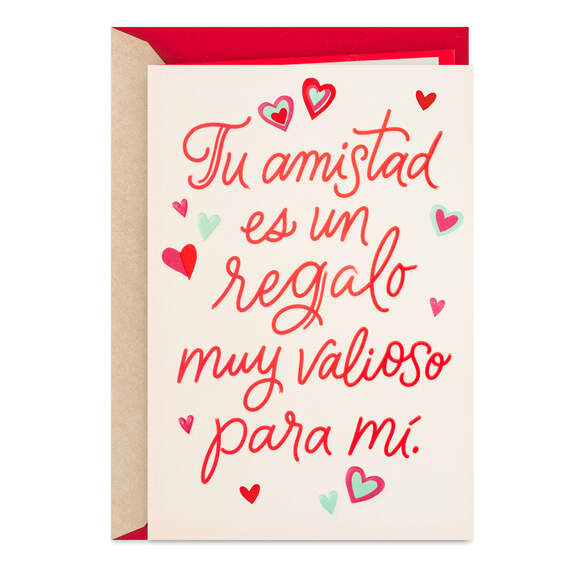 Your Friendship Is a Gift Spanish-Language Valentine's Day Card, , large image number 1