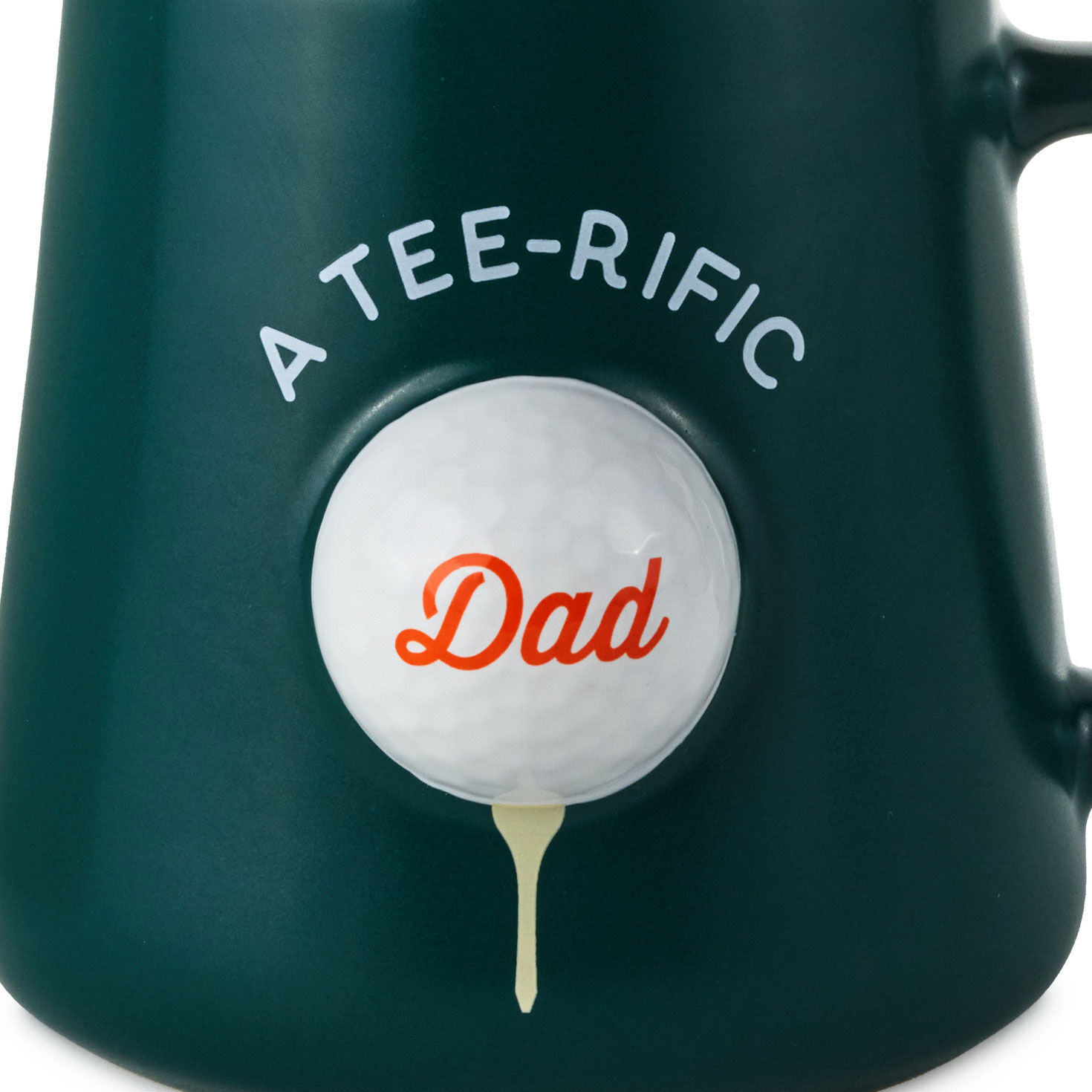 A Tee-Rific Dad Golf Ball Sculpted Mug closeup view image number 5