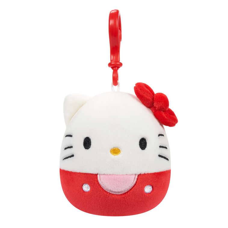 3.5" Squishmallows Sanrio Hello Kitty Plush Backpack Clip