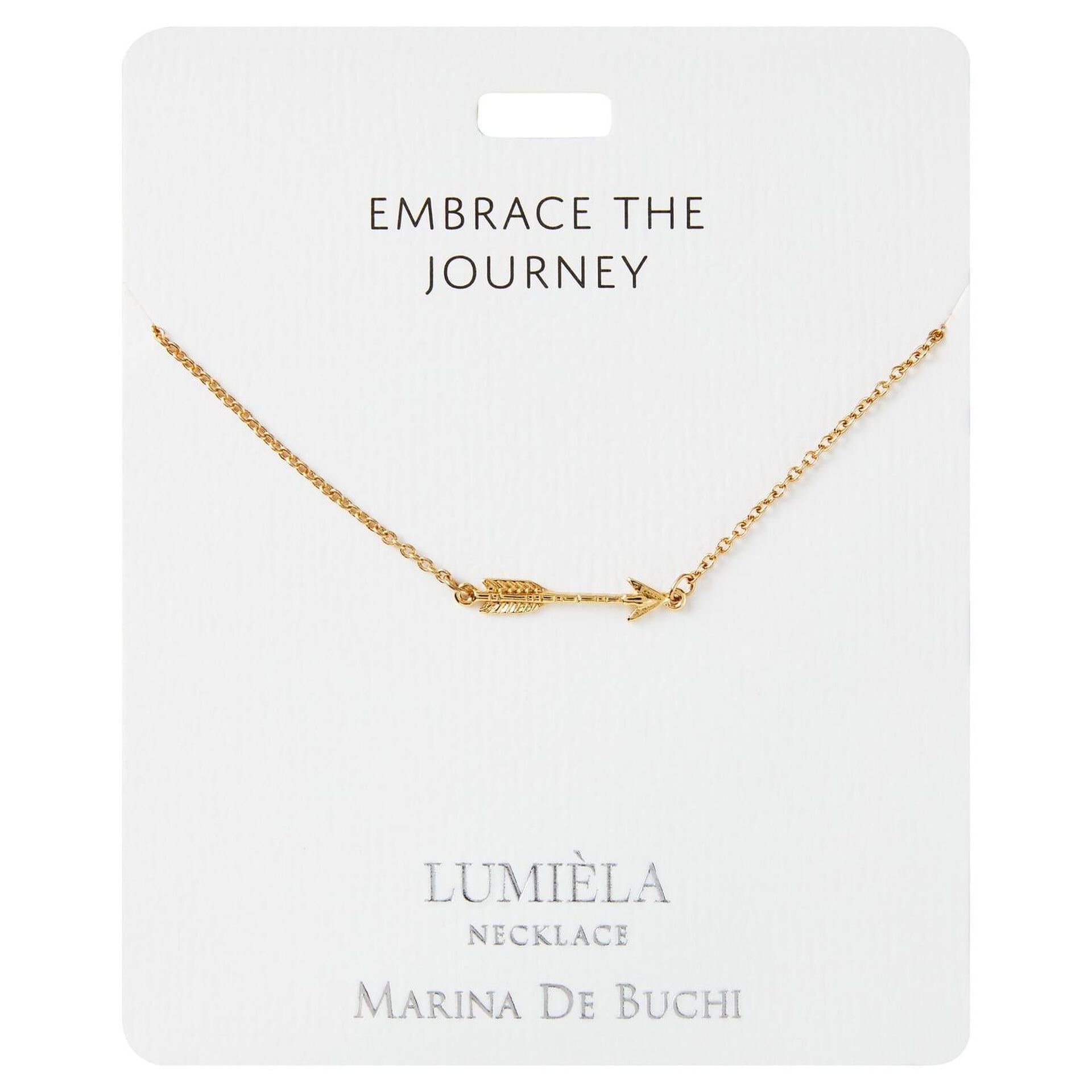 Embrace the Journey Arrow Charm Necklace, 20