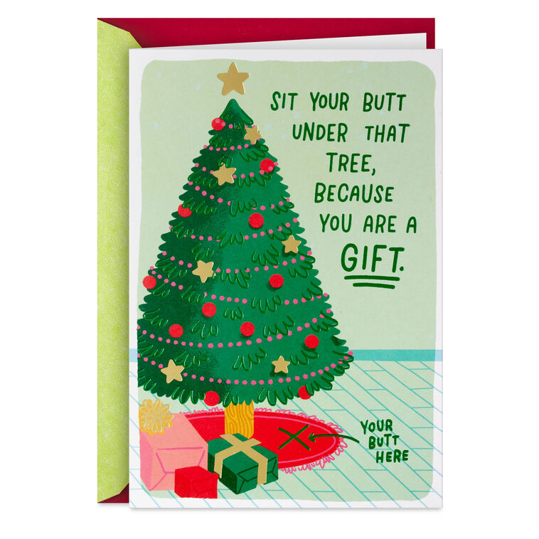 You Are a Gift Funny Christmas Card