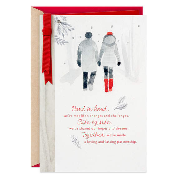 My Partner, My Love Christmas Card for Wife