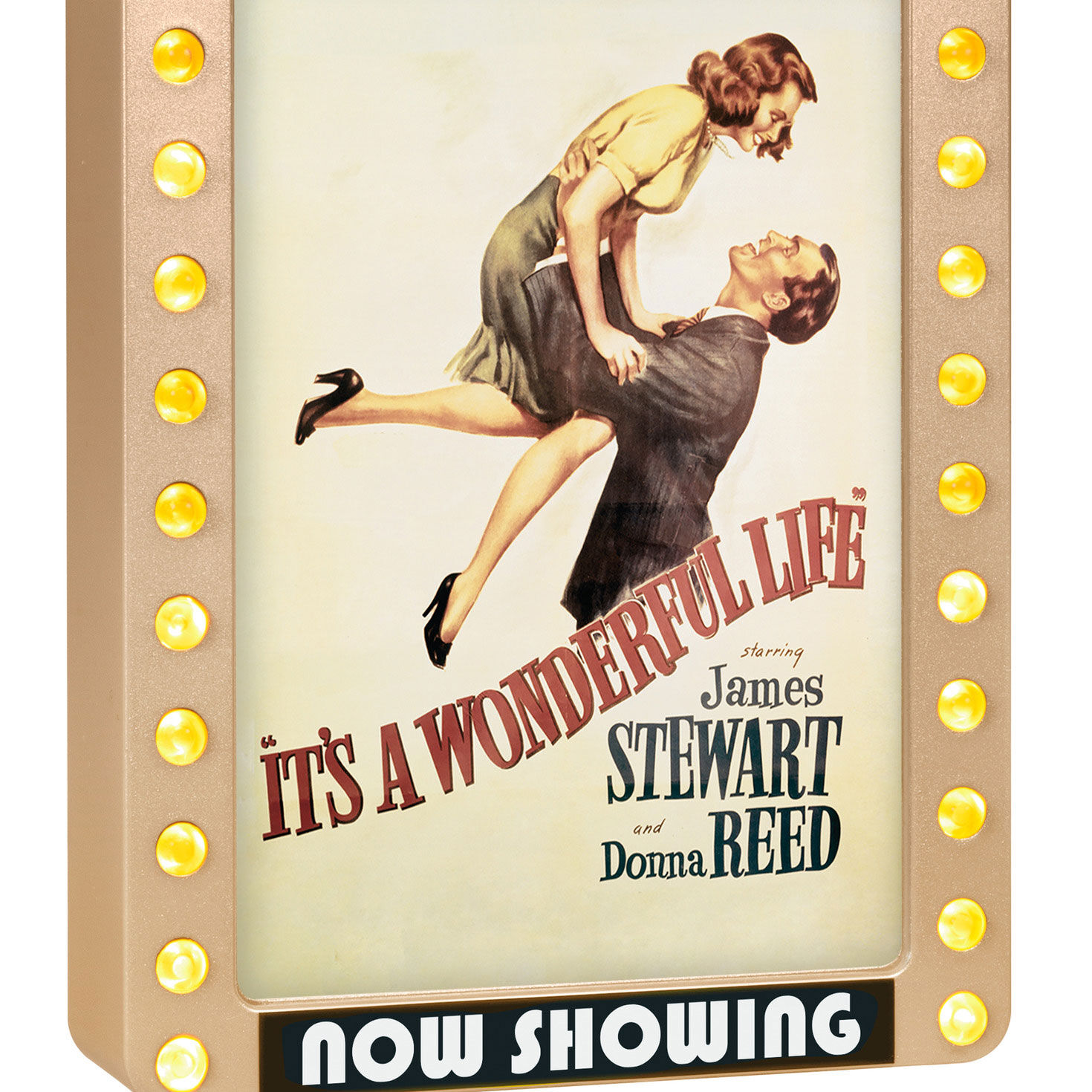 It's a Wonderful Life Movie Marquee Ornament upclose view image number 5