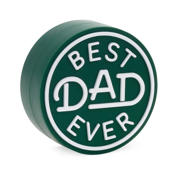 Charmers Best Dad Ever Green Silicone Charm