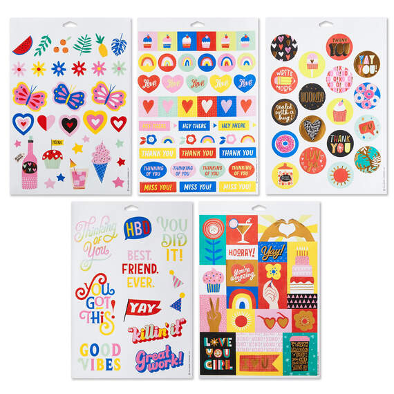 Decorate and Send Colorful Sticker Book