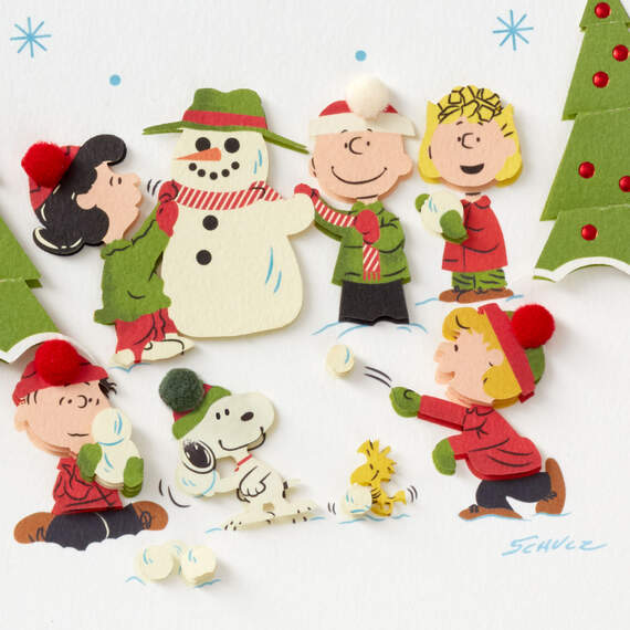 The Peanuts® Gang Frosty Fun Christmas Card, , large image number 4