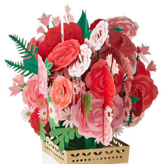 Jumbo Flower Bouquet 3D Pop-Up Card, , large image number 3