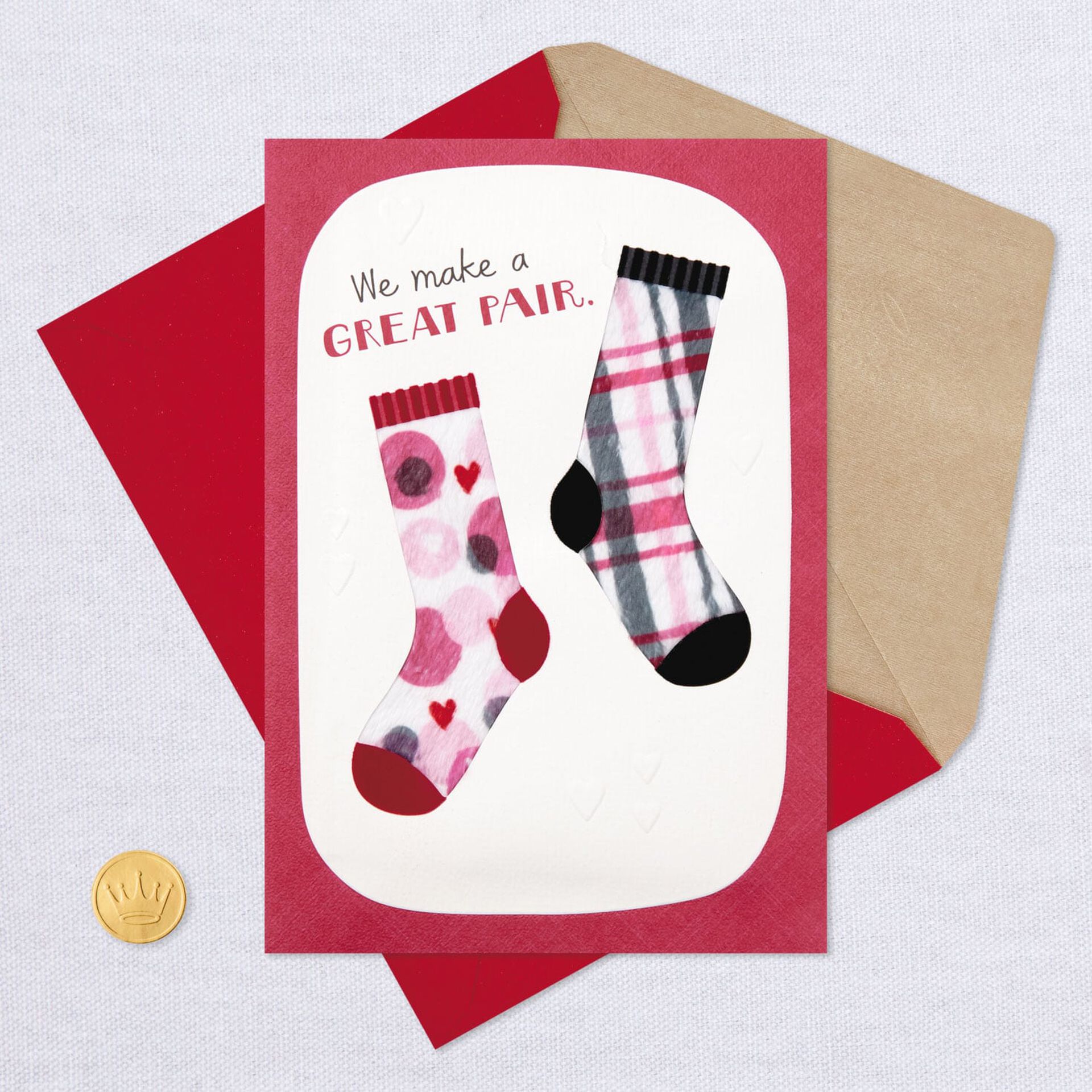 We Make a Great Pair Socks Valentine's Day Card Greeting Cards Hallmark