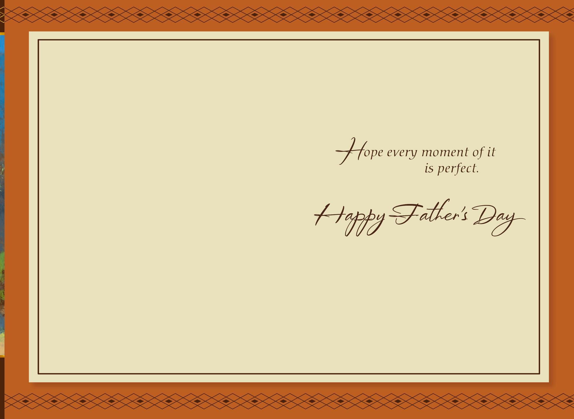 Mountains and Glitter Father's Day Card