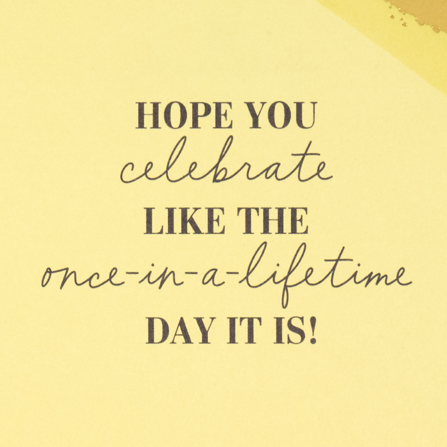 Gold Stripes and Dots Golden Birthday Card sentiment image number 2