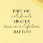 Gold Stripes and Dots Golden Birthday Card sentiment image number 2