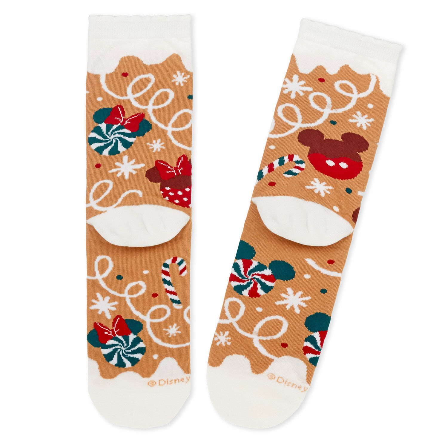 Disney Mickey and Minnie Icons Gingerbread Socks for only USD 16.99 | Hallmark