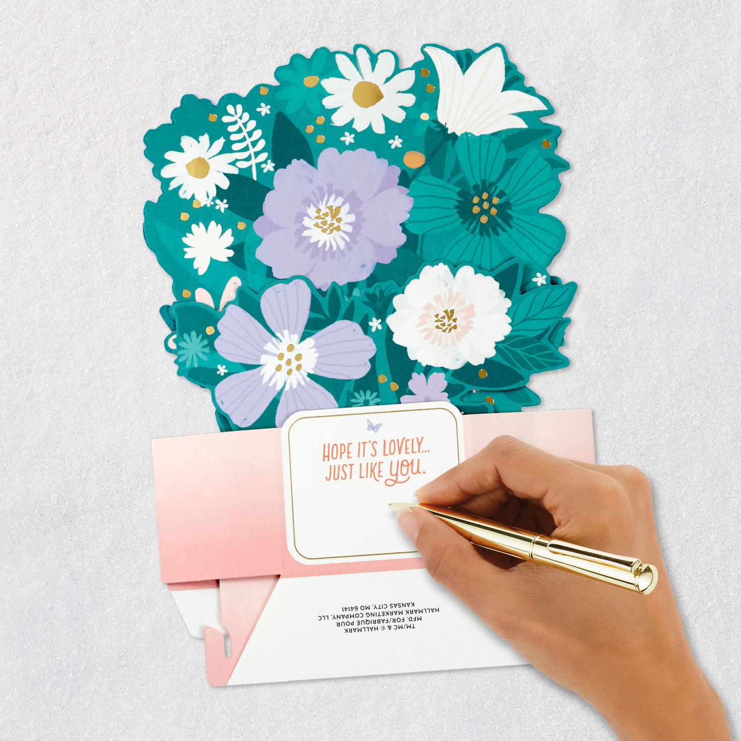 Floral Butterfly Pop-Up Musical Mother's Day Card  image number 6