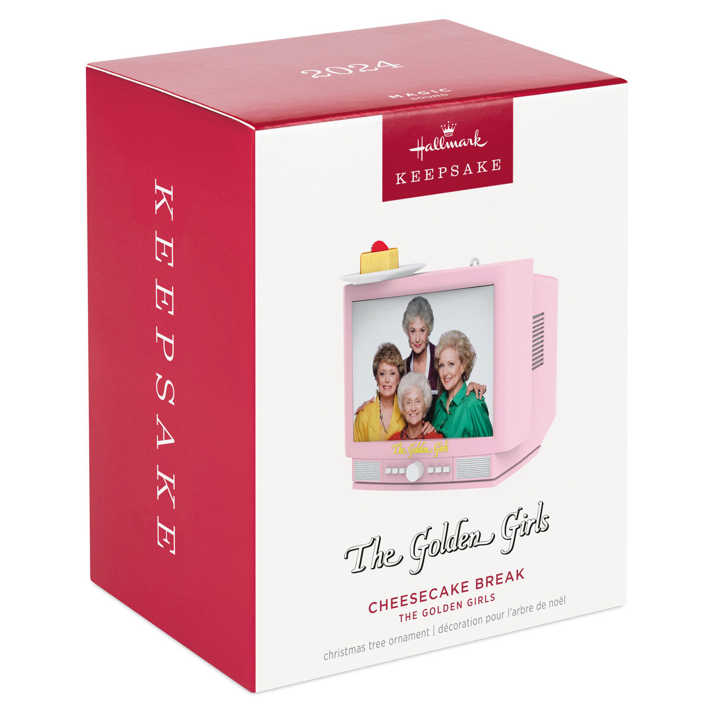 The Golden Girls Cheesecake Break Ornament With Light and Sound Keepsake Ornaments Hallmark