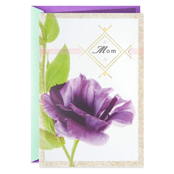 Purple Flower Thanks for Being You Mother's Day Card, , large image number 1