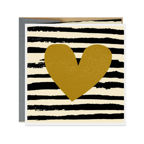 Heart and Stripes Blank Card, , large