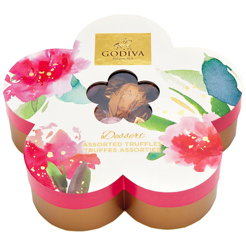 Godiva Flower Gift Box with Chocolate Truffles, 32 pc. Candy