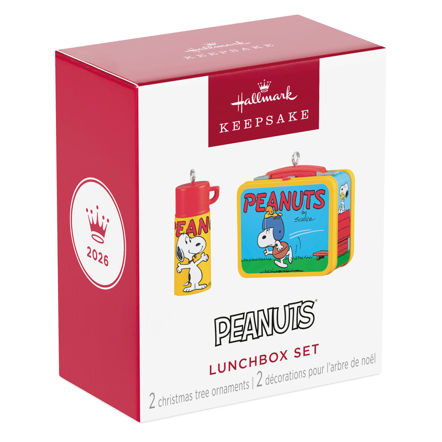 Peanuts Lunch Box and Thermos Keepsake Ornaments package front image number 7